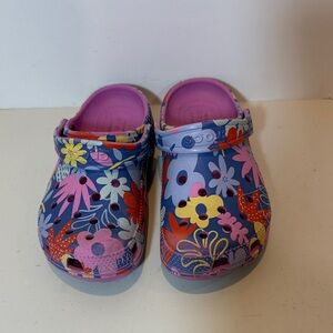 Classic Floral Kids Crocs Clogs 13